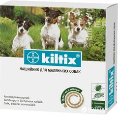 Нашийник Elanco (Bayer) Kiltix (Кілтікс) від бліх та кліщів для маленьких собак 35 см (4007221035114)