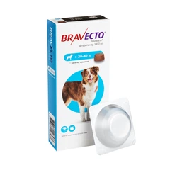 Від бліх та кліщів MSD Bravecto 20-40 кг 1 таб. (30637)