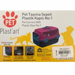 Переноска для тварин Irak Plastik PT-100 (до 6 кг) чорна