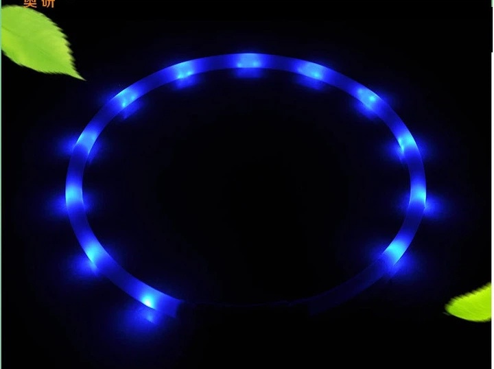 Pet Style LED нашийник світлодіодний для котів з USB зарядкою 35-50 см Синій