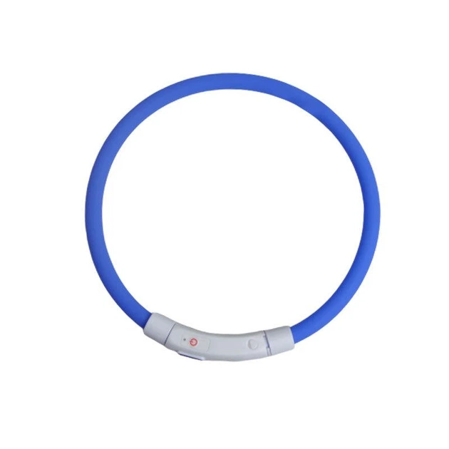 Pet Style LED нашийник світлодіодний для котів з USB зарядкою 35-50 см Синій