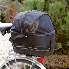 Сумка кошик для велосипеда Trixie 29см × 42см × 48см чорний (TX-13118)
