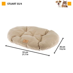 Лежак для собак та кішок Ferplast Stuart 55/4 55х36 см Бежевий (83705513)
