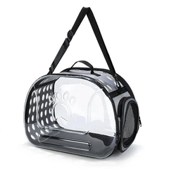 Сумка переноска для котів і собак CosmoPet CP-21 40x30x27 см Сірий