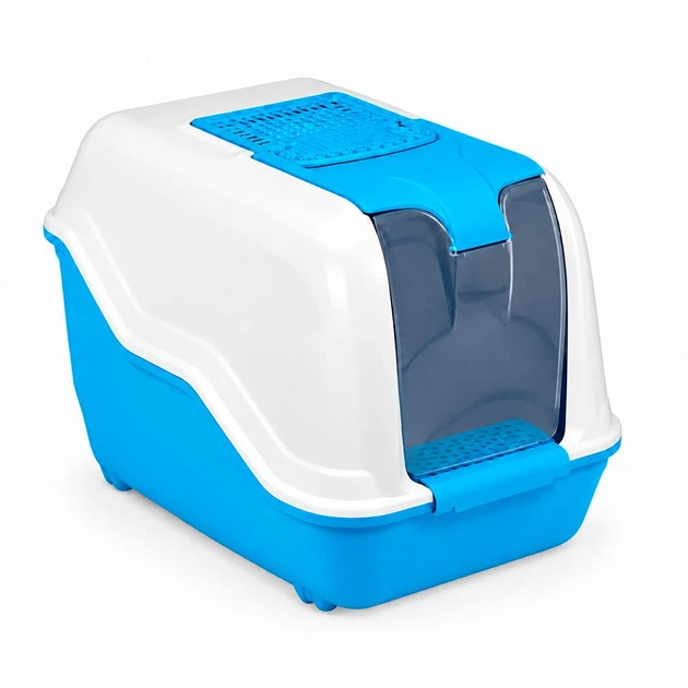 Туалет для кішок Бокс з фільтром MPS Netta 54 x 39 x 40 см Blue (8022967061063)
