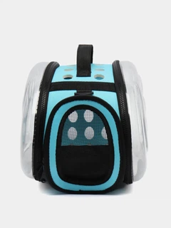 Сумка переноска для котів та собак CosmoPet CP-21 40 x 30 x 27 см Блакитний