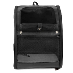 Рюкзак-переноска для котів та собак 41х32х29 см CosmoPet CP-27 Чорний (JDT-0848045)