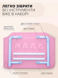 Без бренда Лежанка для кота віконна VMHouse лежачок гамак для кішки спальне місце на присосках рожевий (0014-0004)
