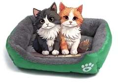 Big Лежанка - пуф для котів та собак Блакитна S(40*25)