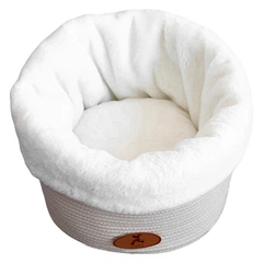 Лежак для домашніх тварин Hoopet 19X1303M 33*33*26 см Milk котів та собак