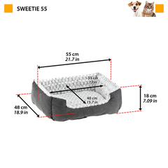 Лежанка для собак та кішок Ferplast Sweetie 55 55х48х18 см (81064599)