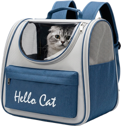 Рюкзак для переноски тварин Inspire HelloCat 37 х 25 х 34 см Denim (HelloCat-denim)