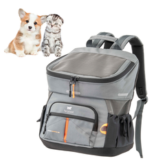 Рюкзак для маленьких собак та котів Ferplast Voyager Backpack 350 29x21x36 см Сірий (85736321)