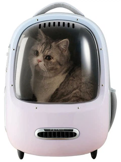 Сумки, переноски PETKIT Breezy 2 Cat Carrier Pink Рюкзак-переноска для котів і собак вагою до 8 кг 35 x 27 x 43 см (P7704 PINK)