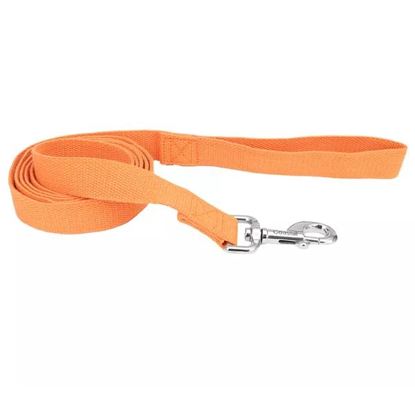 Соевий еко-повідець для собак Coastal New Earth Soy Dog Leash помаранчевий, 1,6 см × 1,83 м