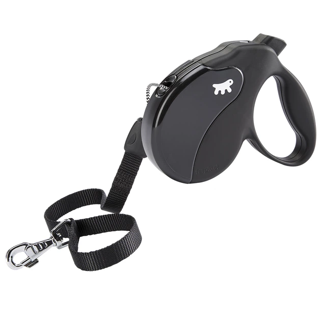 Повідець-рулетка для собак зі шнуром Ferplast AMIGO CORD LARGE (чорний)
