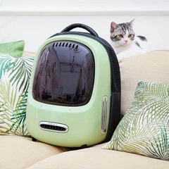 Сумки, переноски PETKIT Breezy 2 Smart Cat Carrier Green Рюкзак-переноска для котів і собак вагою до 8 кг 35 x 27 x 43 см (P7704 GREEN)