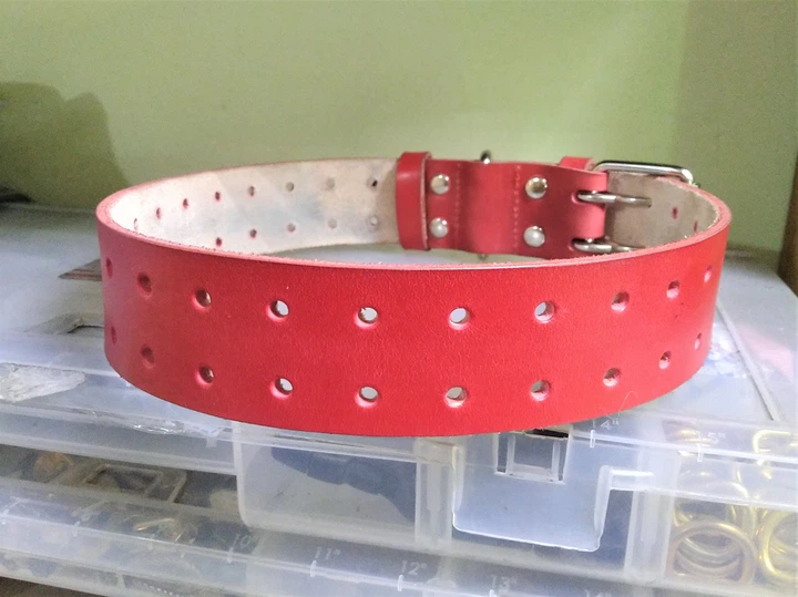 Міцний надійний нашийник з натуральної шкіри Lockdog XL(56-70 см) 000240084