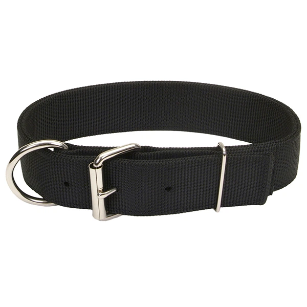 Подвійний нашийник для собак Coastal Macho Dog, нейлон Чорний 4,5х65 см