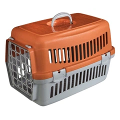 Переноска для котів та собак 48.5х32.5х32.5 см AnimAll, сіро-помаранчева CNR-102