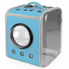 Рюкзак - переноска для котів та собак 39х30х34 CosmoPet CP-28 Blue