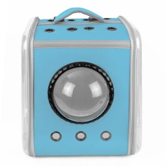 Рюкзак - переноска для котів та собак 39х30х34 CosmoPet CP-28 Blue