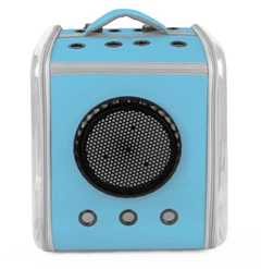 Рюкзак - переноска для котів та собак 39х30х34 CosmoPet CP-28 Blue