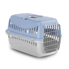 Переноска для котів MP Bergamo Gipsy 1 Small Металеві дверцята 46x31x32 см - блакитний
