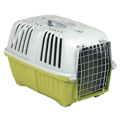 Контейнер-переноска для котів та собак до 15 кг MPS Pratiko 2 Green 55*36*36 см (з металевими дверцятами)