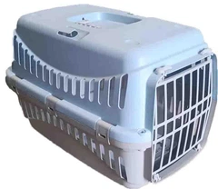 MP Bergamo Переноска GIPSY 2 Large Light Blue для котів та собак до 11 кг з пластиковими дверима 58x38x38h см 276552