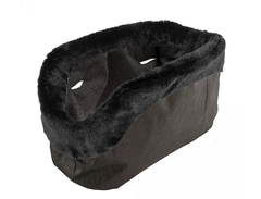Чохол для сумок-переносок Ferplast With-Me Cover зі штучного хутра чорний 21.5x43.5x27 см 79551098