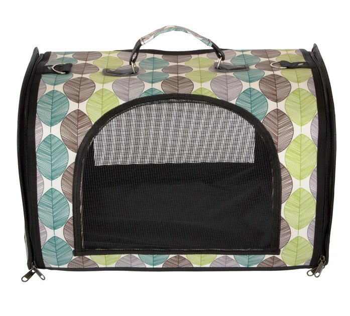 Сумка переноска для котів собак 46x28x30 см CosmoPet CP-48 (L) Green