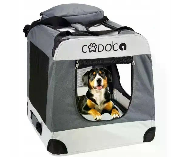Без бренда Сумка‑переноска CAT DOG для собак і кішок 50 × 35 × 35 см, темно‑сіра