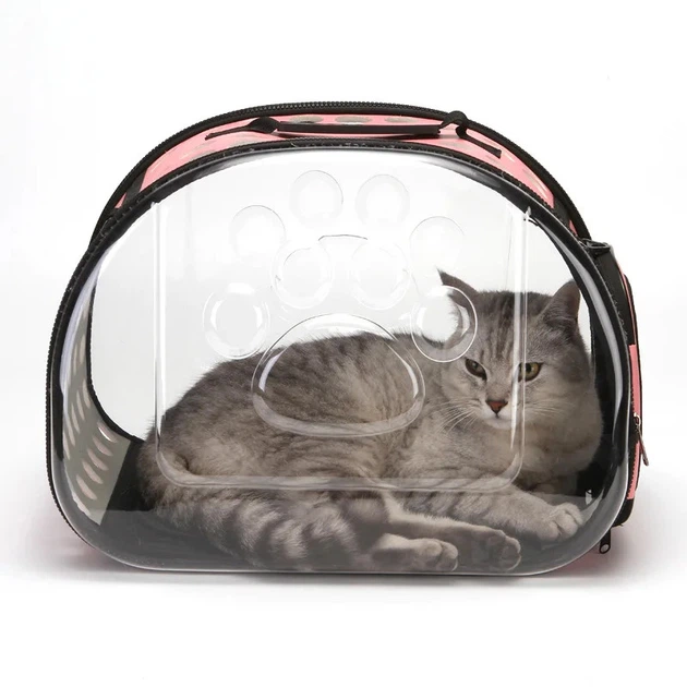 Сумка переноска для котів та собак CosmoPet CP-21 40 x 30 x 27 см Рожевий