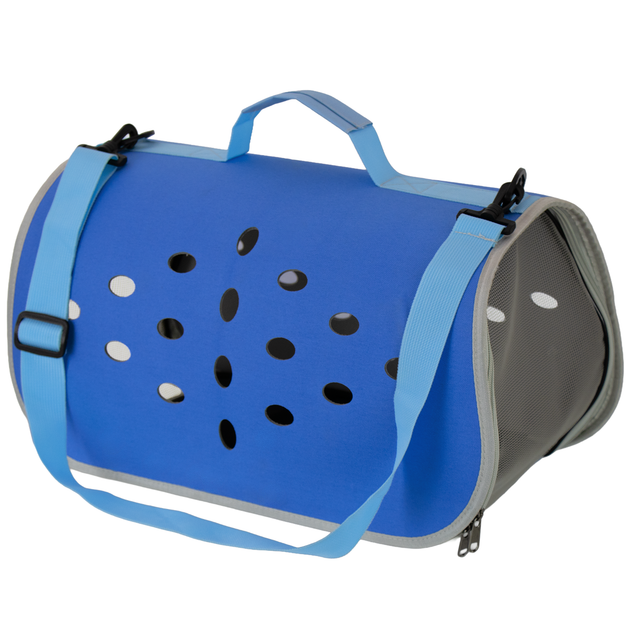 Сумка для перенесення котів та собак 48x26x25 см CosmoPet CP-12 Dark Blue
