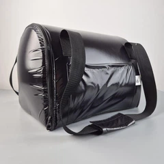 Smart Pet Якісна сумка для перенесення котів та собак "Eclipse" 26 х 32 см, висота 25 см, плащівка, подушка з велюру, чорна, Україна