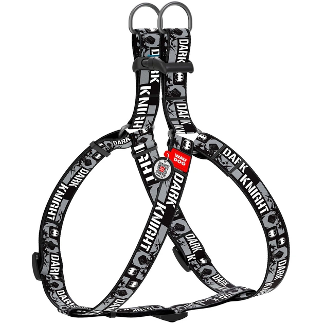 Collar Шлея XS-S 28-40 см Waudog Темний лицар для собак
