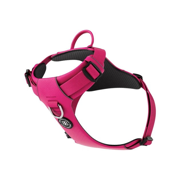 Шлея для собак з нагрудним кільцем та ручкою BullyBillows Lightweight Air Mesh Harness S: ОШ 31-46 см, ОГ 43-56 см Малиновий