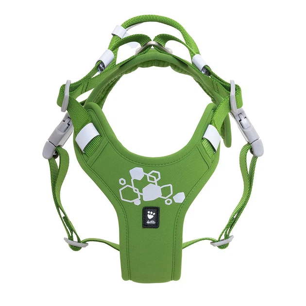 Шлейка пом'якшена для собак Hurtta Weekend Warrior Harness II ECO Зелений 40-50