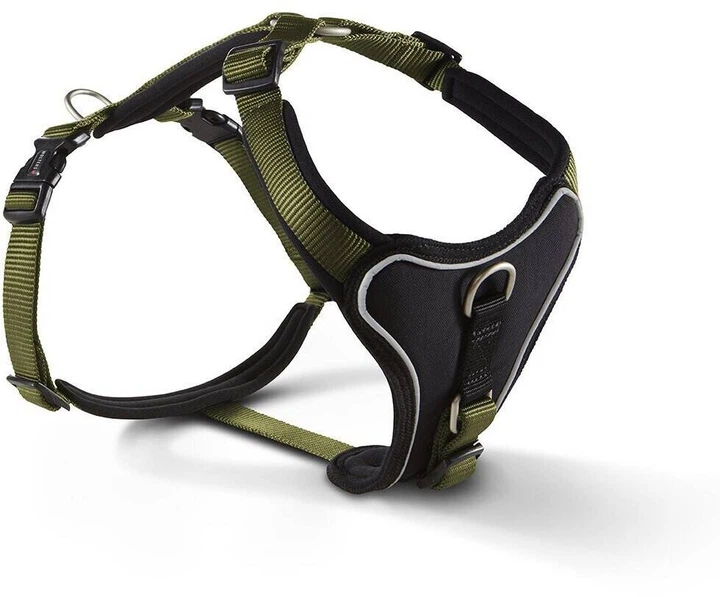 Шлейка для собак пом'якшена Wolters Professional Comfort 7 90-110 см / 35 мм Оливковий