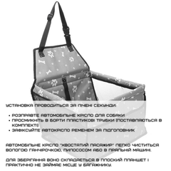Без бренда Сумка в Авто Для Собаки Кішки Автокрісло Переноска Складна Для Перевезення Животних