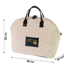 Xmaoers Сумка-перенесення для тварин Lesko S82 Beige для собак та кішок автомобільна портативна