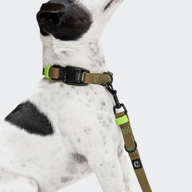 Біотановий повідець вільні руки для собак Cloud7 Hands-Free-Leash Ipanema Оливковий 1,6 - 2,6 м One Size