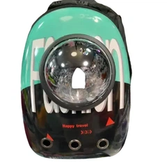 Ukc Космічний рюкзак для перенесення свійських тварин CosmoPet з ілюмінатором зелений