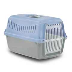 Переноска для собак та котів до 18 кг 58*38*38 см MP Bergamo GIPSY 2 large Light Blue (двері пластик)