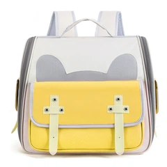 Рюкзак-переноска для котів та собак 38х37х23 CosmoPet CP-66 Yellow