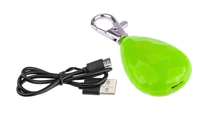 Happet Світлодіодний кулон, діамант, зелений +USB