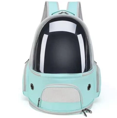 Рюкзак для перенесення домашніх тварин CosmoPet CP-52 з ілюмінатором 35х28х43см Turquoise (3_04845)