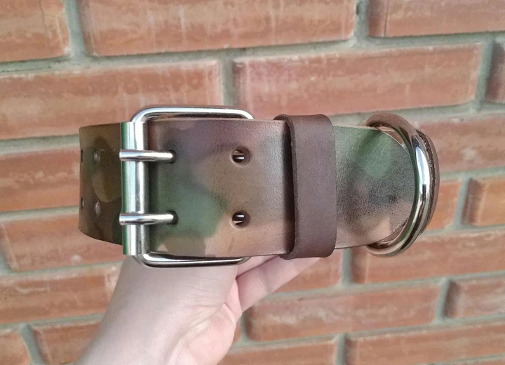 Шкіряний нашийник для собак Lockdog M(30-44 см) 000239946