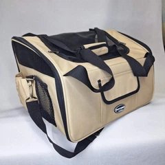 Автокрісло для собак SENFUL Pet Car Seat Carrier бежеве
